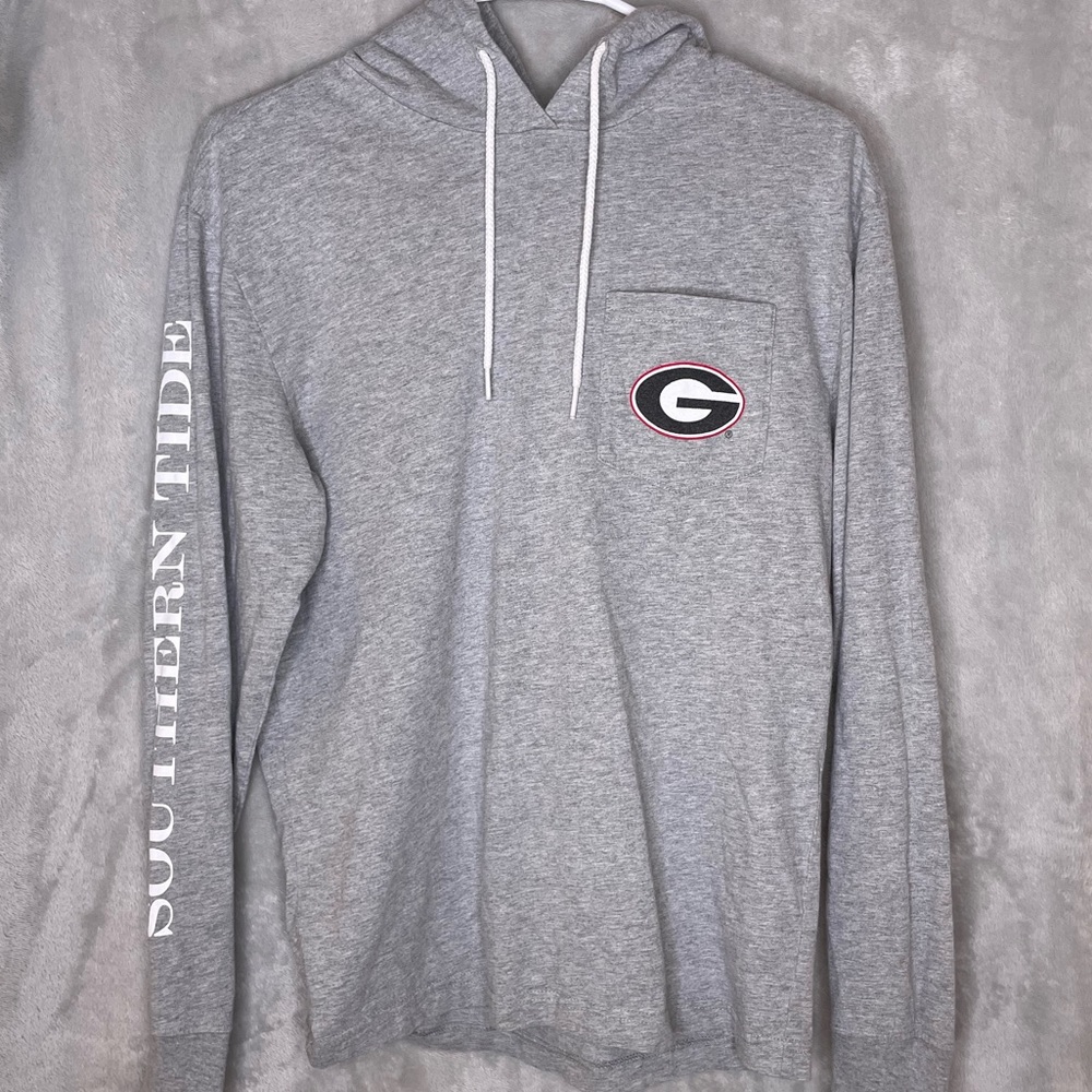Georgia Bulldog Southern Tide Hooded Pullover